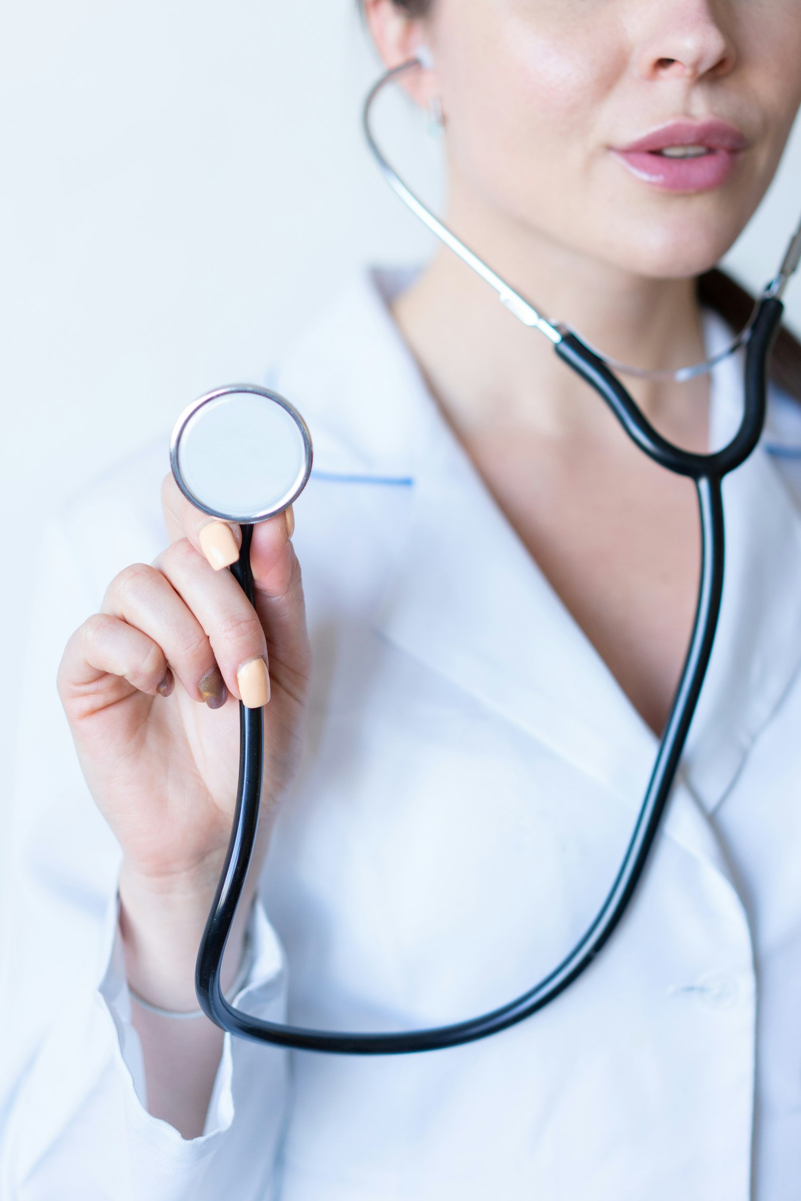 Surgical specialist consulting with a patient before a procedure